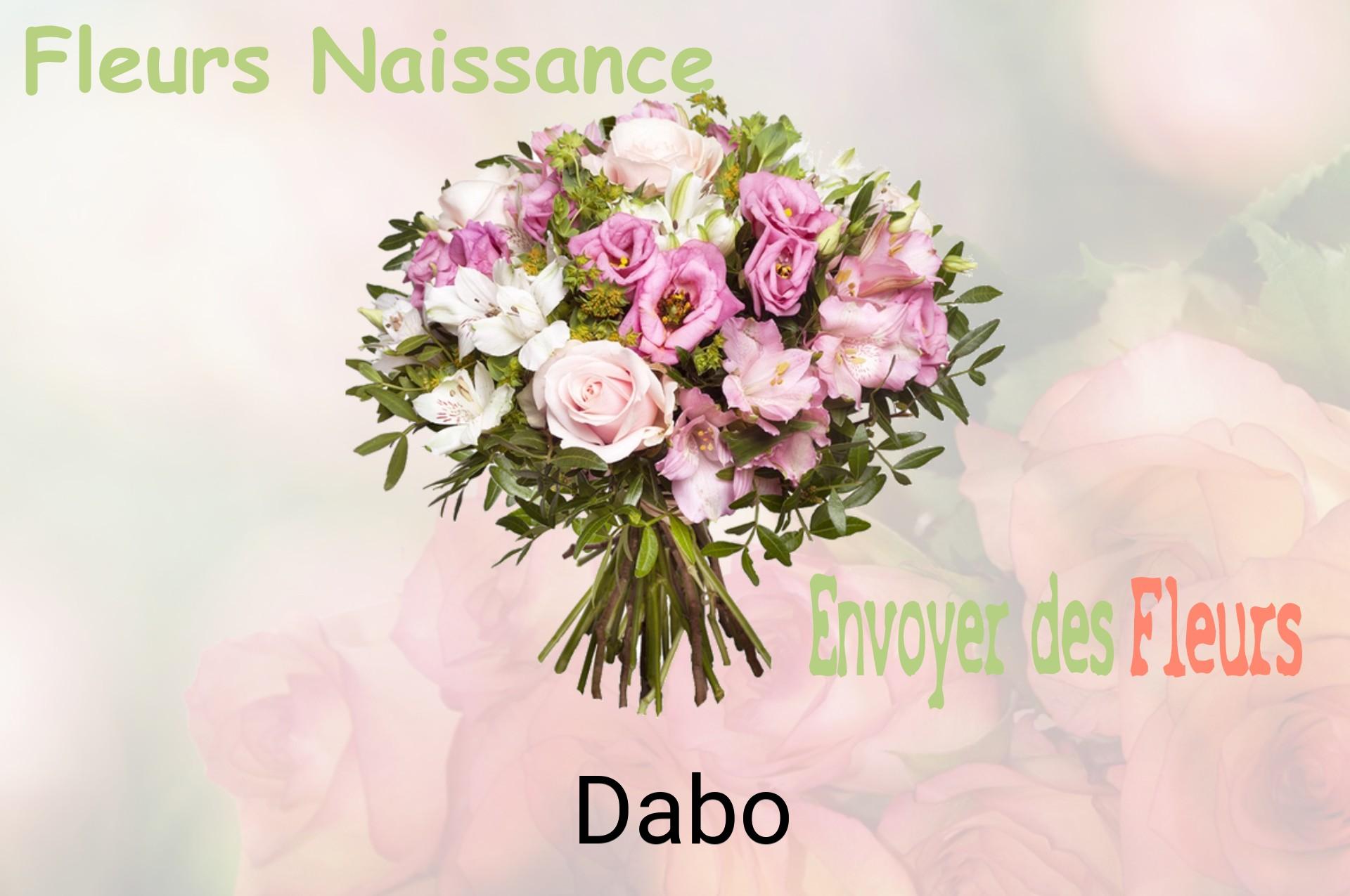 Bouquet de fleurs de naissance livré à Dabo
